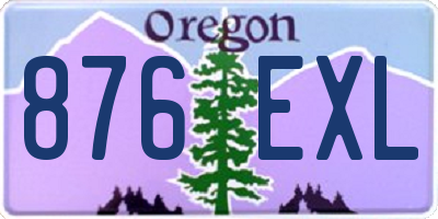 OR license plate 876EXL