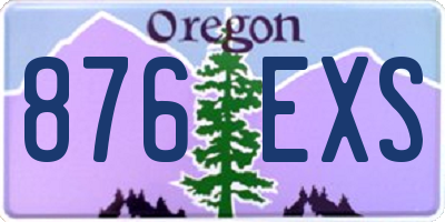 OR license plate 876EXS