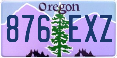 OR license plate 876EXZ