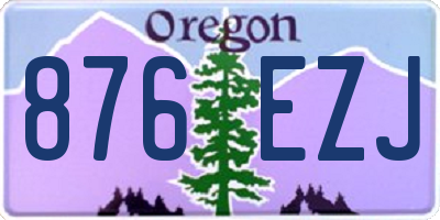OR license plate 876EZJ
