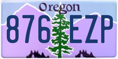 OR license plate 876EZP