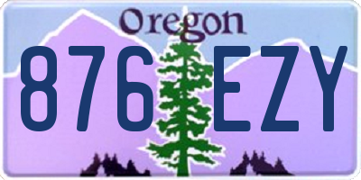 OR license plate 876EZY