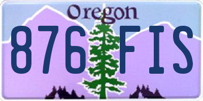 OR license plate 876FIS