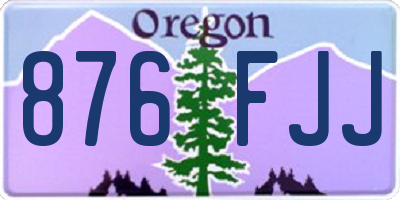 OR license plate 876FJJ