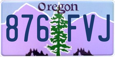 OR license plate 876FVJ