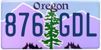 OR license plate 876GDL