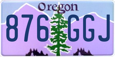 OR license plate 876GGJ