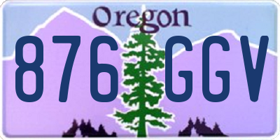 OR license plate 876GGV