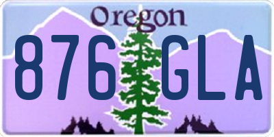 OR license plate 876GLA