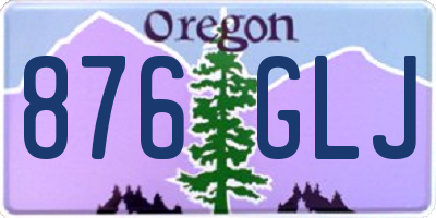OR license plate 876GLJ