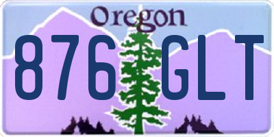 OR license plate 876GLT