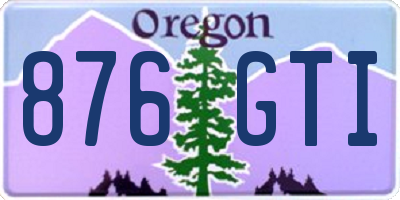 OR license plate 876GTI