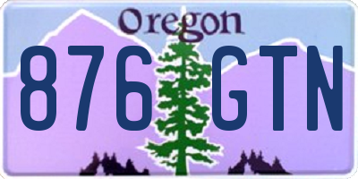 OR license plate 876GTN