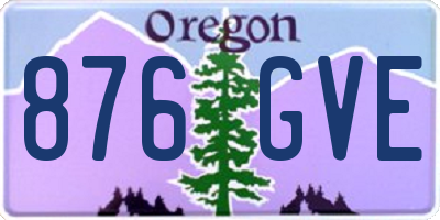 OR license plate 876GVE