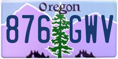OR license plate 876GWV