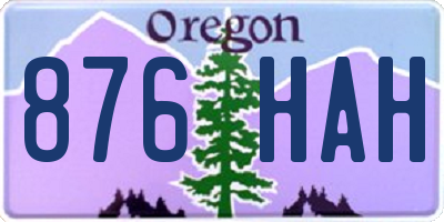 OR license plate 876HAH
