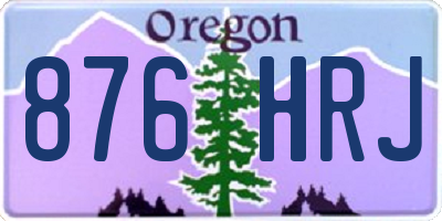 OR license plate 876HRJ