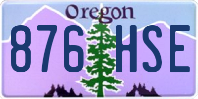 OR license plate 876HSE