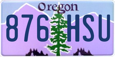 OR license plate 876HSU