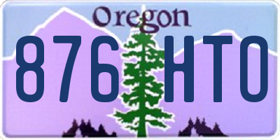 OR license plate 876HTO