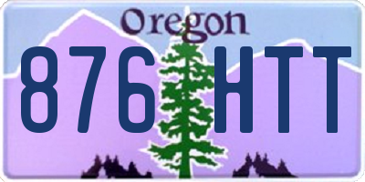 OR license plate 876HTT