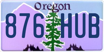 OR license plate 876HUB