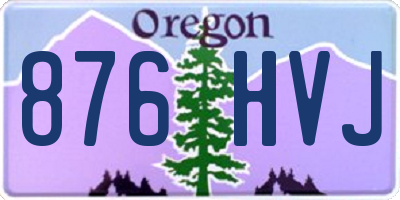 OR license plate 876HVJ