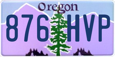 OR license plate 876HVP