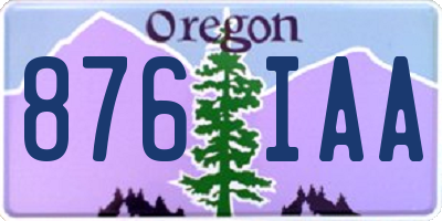 OR license plate 876IAA