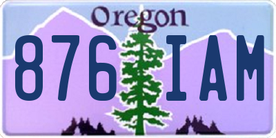 OR license plate 876IAM