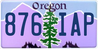 OR license plate 876IAP