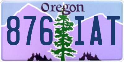 OR license plate 876IAT