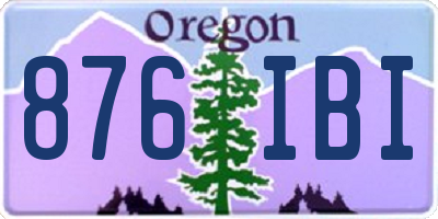 OR license plate 876IBI