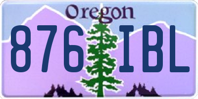 OR license plate 876IBL