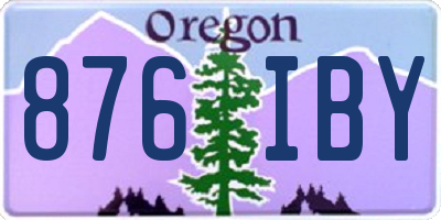 OR license plate 876IBY