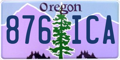 OR license plate 876ICA