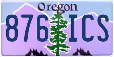 OR license plate 876ICS