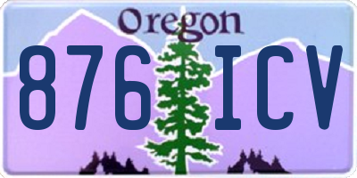 OR license plate 876ICV