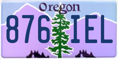 OR license plate 876IEL