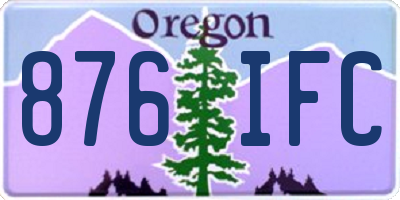 OR license plate 876IFC