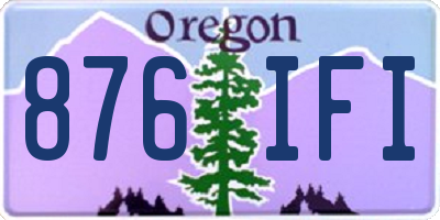 OR license plate 876IFI