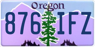 OR license plate 876IFZ