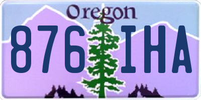 OR license plate 876IHA
