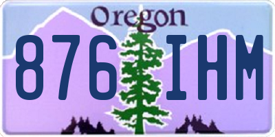 OR license plate 876IHM