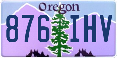 OR license plate 876IHV