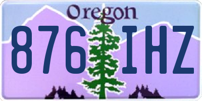 OR license plate 876IHZ