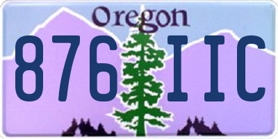 OR license plate 876IIC