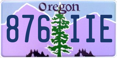OR license plate 876IIE
