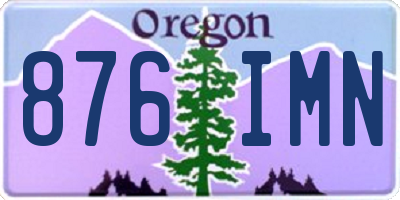 OR license plate 876IMN