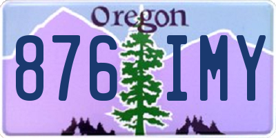 OR license plate 876IMY